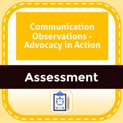 Communication Observations - Advocacy in Action