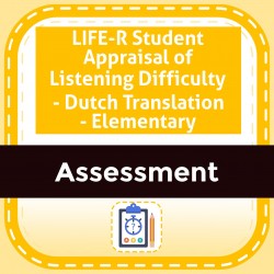 LIFE-R Student Appraisal of Listening Difficulty - Dutch Translation - Elementary